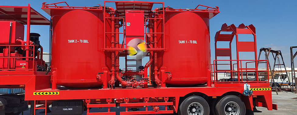 Weatherford trailer batch mixer