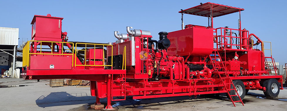 Twin pump cementing unit