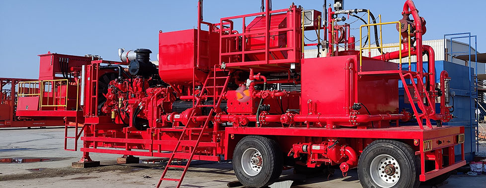 Twin pump cementing unit